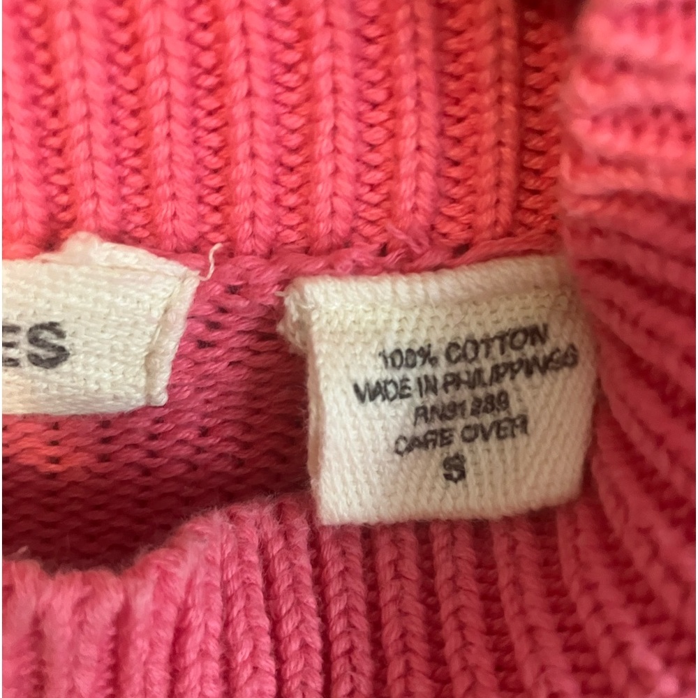 Vintage Pink Cotton Sweater - Picture 5 of 5